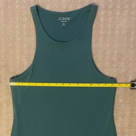 J. Crew Form Knit High-Neck Cutaway Midi Dress, Sz. Med, Teal - Picture 8 of 10